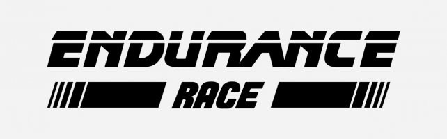 Endurance race logo noir